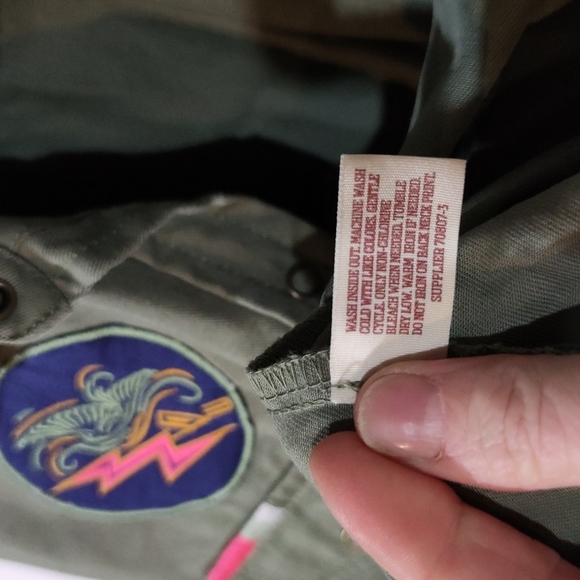 Utility cotton button down shirt Jacket Arizona patchwork forest ranger outdoor - Picture 7 of 9